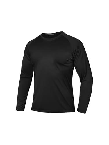 3 Pack Men Long Sleeve Shirts Moisture Wicking UPF Sun Protection Tee Quick Dry Workout T-Shirts Casual Running Shirt