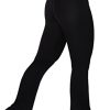 Flare Leggings, Crossover Yoga Pants with Tummy Control, High-Waisted and Wide Leg