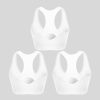 Racerback Sports Bras for Women – Padded Seamless Strappy Workout Tops for Yoga Gym Runing Fitness Sports Bras