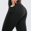 Womens Butterluxe Workout Leggings 25 Inches - High Waisted Gym Yoga Pants with Pockets Buttery Soft