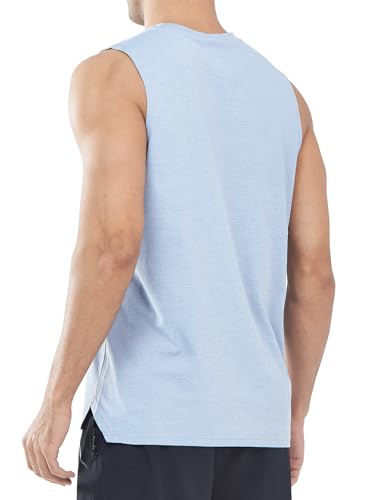 Mens Tank Top Workout Running Shirts Sleeveless Quick Dry Muscle Shirts Athletic Gym Vest