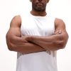 Men's Relaxed-Fit Workout Loungewear Gym Tank Top Sleeveless