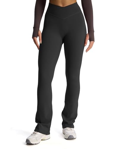 Flare Leggings for Women Trinity Tummy Control High Waisted Wide Leg Crosswaist Yoga Pants 29"/31"/33"