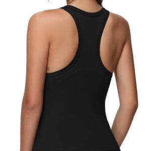 Women's Racerback Workout Tank Tops Slim Fit Soft Sleeveless Yoga Shirts