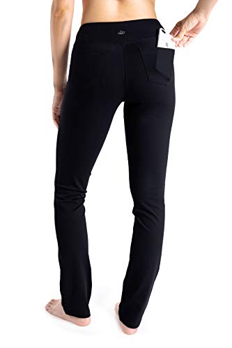 ,5 Pockets,25"/27"/29"/31"/33"/35"/37",Women's Straight Leg Yoga Dress Pants Workout Pants