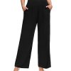 Womens Wide Leg Yoga Pants High Waisted Comfy Casual Loose Pants Workout Plus Size Lounge Sweatpants with Pockets