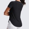 Cloudweight Workout Tops for Women Lightweight Athletic Short Sleeve Shirts Gym Running Side Slit T-Shirts