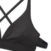 318eHbv57yL.jpg Butterluxe Deep V-Neck Sports Bras for Women - Spaghetti Strap Criss Cross Padded Top Low Coverage Wireless Yoga