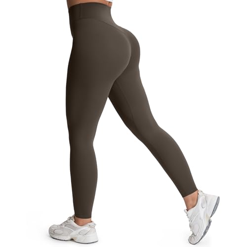 High Waisted Workout Leggings for Women Tummy Control Buttery Soft Yoga Metamorph Deep V Pants 26"
