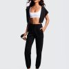 Butterluxe Spaghetti Strap Sports Bras for Women - Square Neck Yoga Wireless Low Coverage Padded Cami Crop Top