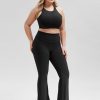 319JkS5KQPL.jpg Cloud Feeling Flared Pants with Pocket for Women High Waist Casual Bootcut Yoga Pants, 30"/32" Inseam