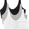 Women's 2-Pack Front Closure Cotton Bra