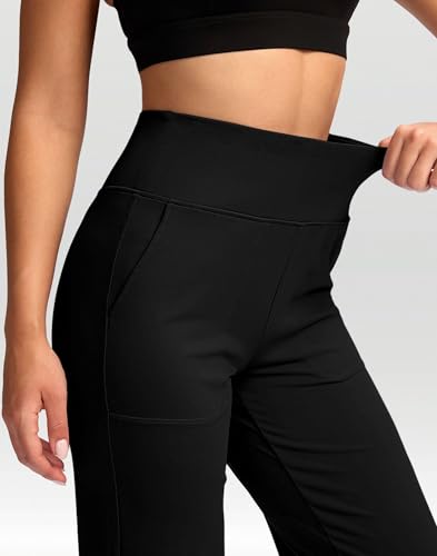 Women's Yoga Pants Wide Leg wiht Pockets High Waist Stretch Loose Casual Lounge Sweatpants Petite/Regular/Tall