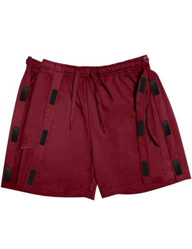 Unisex Tear Away Shorts Breakaway Athletic Shorts with Pockets Post Hip Knee Surgery Recovery Shorts for Men & Women