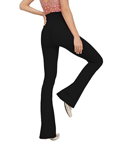 Women's Casual Bootleg Yoga Pants V Crossover High Waisted Flare Workout Pants Leggings