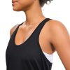 Ice Silk Workout Tank Tops for Women Quick Dry Sleeveless Loose Fit Racerback Athletic Running Shirts