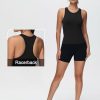 Women's Racerback Workout Tank Tops Slim Fit Soft Sleeveless Yoga Shirts