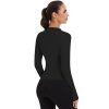 3 Pack Women's Workout Jacket Slim Fit Cropped Jacket Zip up Athletic Tops with Thumb Hole Running Gym Yoga