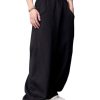 Mens Wide Leg Sweatpants Y2k Baggy Track Pants Loose Yoga Gym Pants Open Bottom Sweatpants for Men