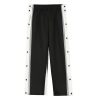 Basketball Tear Away Pants for Men High Split Snap Button Post Surgery Casual Wide Leg Sweatpants with Pockets
