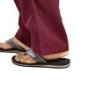 Qiuse Men's Casual Loose Fit Straight-Legs Stretchy Waist Beach Pants