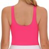 Women's Sports Bra Sleeveless Workout Tank Tops Running Yoga Cropped Tops with Removable Padded