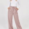 31GTobYpwL.jpg Women's Wide Leg Pants 2025 Flowy Casual Pants Straight Leg Elastic Waisted Stretch Palazzo Pants