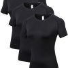 Women's Quick Dry Workout T-Shirts Moisture Wicking Athletic Top for Gym,Yoga, Running