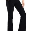 ,27"/29"/31"/33"/35"/37",Women's Bootcut Yoga Pants Lounge Workout Pants with Side Pockets