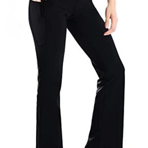 ,27"/29"/31"/33"/35"/37",Women's Bootcut Yoga Pants Lounge Workout Pants with Side Pockets