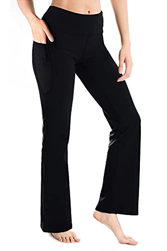 ,27"/29"/31"/33"/35"/37",Women's Bootcut Yoga Pants Lounge Workout Pants with Side Pockets