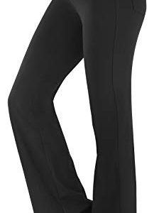 Yoga Pants Women Wide Leg High Waist Bootcut Workout Flare Leggings Tummy Control Work Dress Pants Women 4 Pockets