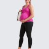 Womens Butterluxe Maternity Leggings Over The Belly 25" - Buttery Soft Workout Activewear Yoga Pregnancy Pants