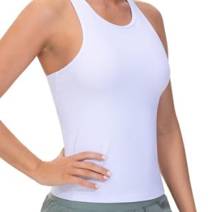Racerback Workout Tank Tops for Women Slim Fit Sleeveless Basic Athletic Running Yoga Shirts