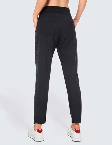 Womens Casual 7/8 Pants 27" - Lightweight Workout Outdoor Athletic Track Travel Lounge Joggers Pockets