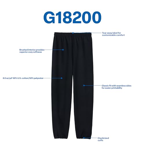 Adult Fleece Elastic Bottom Sweatpants, Style G18200