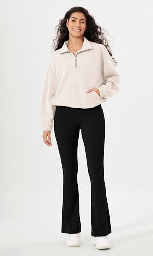 31M6CCaiiL.jpg Cloud Feeling Flared Pants with Pocket for Women High Waist Casual Bootcut Yoga Pants, 30"/32" Inseam