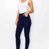 Women's Pull-On Ponte Pants – High Waist Slim or Flared Trousers with Tummy Control for Work or Casual Wear