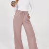 31MMj90yyRL.jpg Women's Wide Leg Pants 2025 Flowy Casual Pants Straight Leg Elastic Waisted Stretch Palazzo Pants
