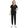 Scrubs for Women Set,V-Neck Stretch Scrubs Top & Jogger Pants Set,Medical Workwear for Nurses Women and Man
