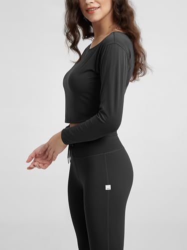 Women's Drawstring Tie Daily Leggings 25" / 28" High Waist Workout Yoga Pants
