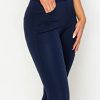 Women's Pull-On Ponte Pants – High Waist Slim or Flared Trousers with Tummy Control for Work or Casual Wear