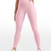 Womens High Waisted No Front Seam Lounge Yoga Legging 25" Workout Tummy Control Gym Yoga Pants