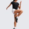Cloudweight Workout Tops for Women Lightweight Athletic Short Sleeve Shirts Gym Running Side Slit T-Shirts
