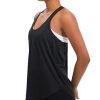 Ice Silk Workout Tank Tops for Women Quick Dry Sleeveless Loose Fit Racerback Athletic Running Shirts