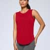 Women's Workout Tank Tops Lightweight Sleeveless High Neck Athletic Shirts for Running Gym Tennis Pickleball