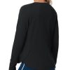 31TMXP9-bmL.jpg Women's Long Sleeve Workout Shirts Side Slits Athletic Yoga Tee Tops with Thumb Hole