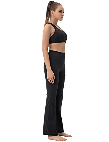 29"/31"/33"/35"/37" 3 Styles Women's High Waist Bootcut Yoga Pants Basic/Side Pockets Tummy Control Workout Flared