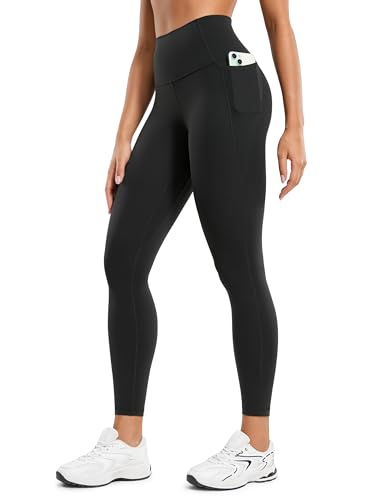 Womens Butterluxe Workout Leggings 25 Inches - High Waisted Gym Yoga Pants with Pockets Buttery Soft
