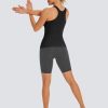 Seamless Workout Tank Top for Women with Built in Bra, Padded Racerback Athletic Yoga Camisole